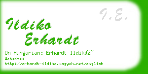 ildiko erhardt business card